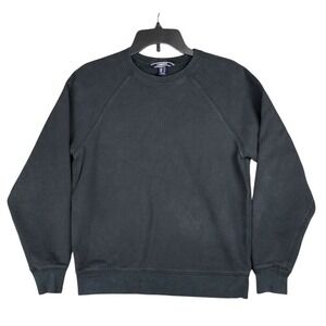 Lands End Sweatshirt Womens S Black Oversized Pullover Sweater Workout Hiking‎